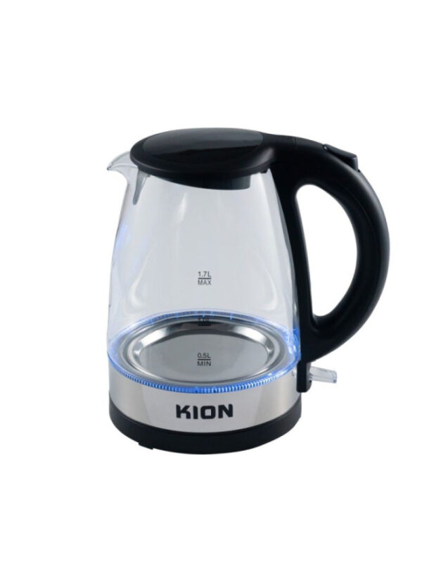 Kion Glass Electric Kettle, 1.7 Liter, 1700 Watt - Khd/202