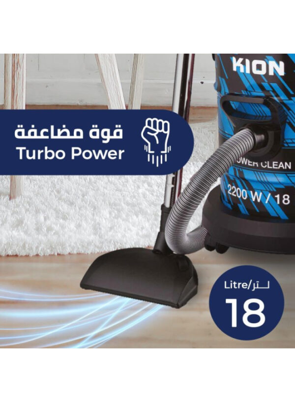 Kion Vacuum Cleaner 2200W 18L - Blue - Ordvc621