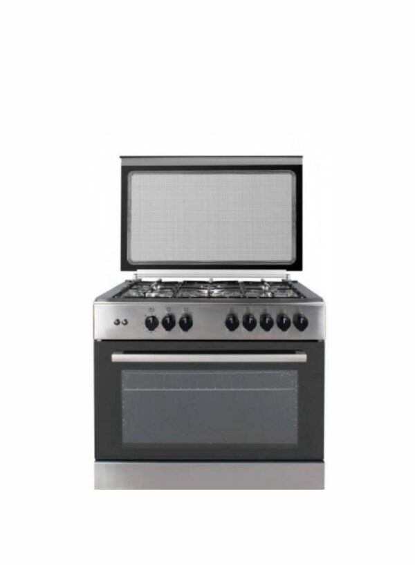 Luxell Turkish Gas Oven - 60X90 cm - 5 Burners - Black And Silver - Lf699Gg-50F
