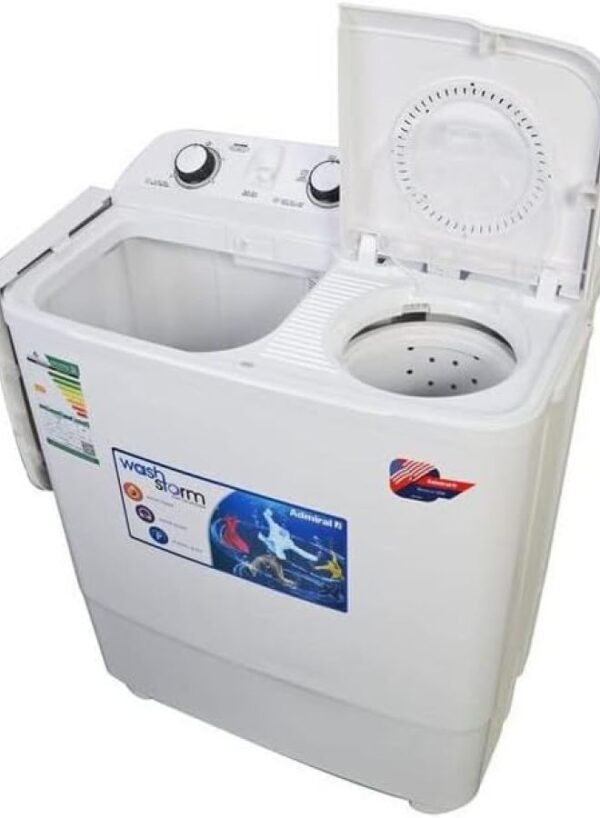 Admiral Twin Tub Top Loading Washing Machine - 7 kg - White - ADTT7KUWCQ