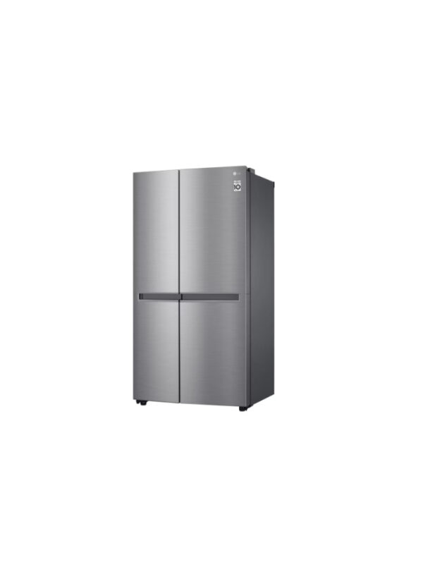 LG Side By Side Refrigerator 22.7 ft with hollow handle &inverter compressor - Silver - LS25GBBDIV