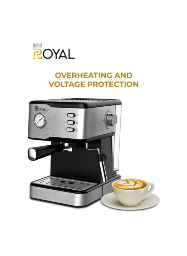 Royal Coffee Maker - 1.5 L - 950 W- Silver - RA-CM3815