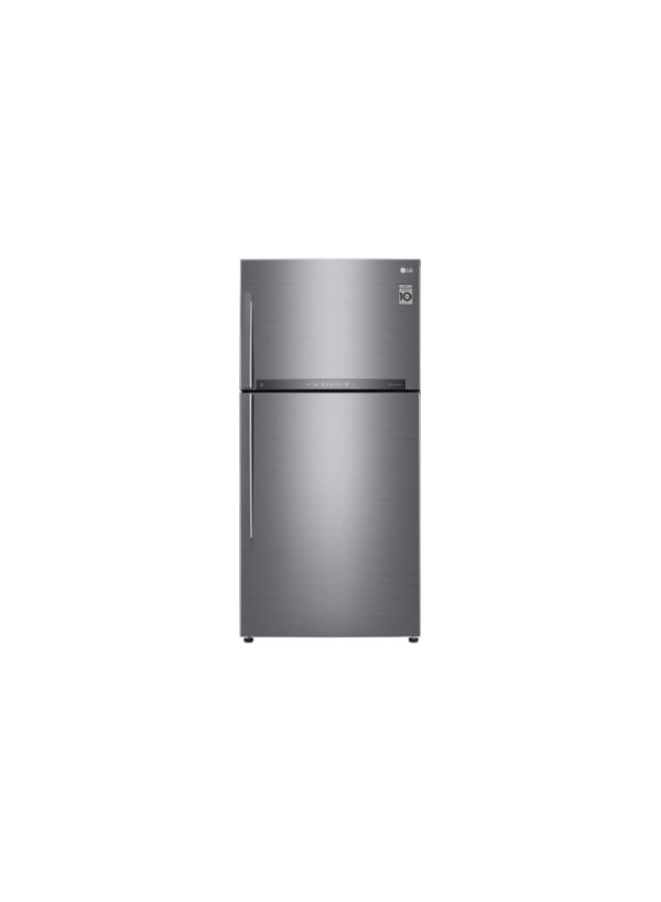 LG Top Freezer Refrigerator 17.9 Cu.Ft with Multi Air Flow & WiFi - Plantinum Silver - LT19HBHSIN