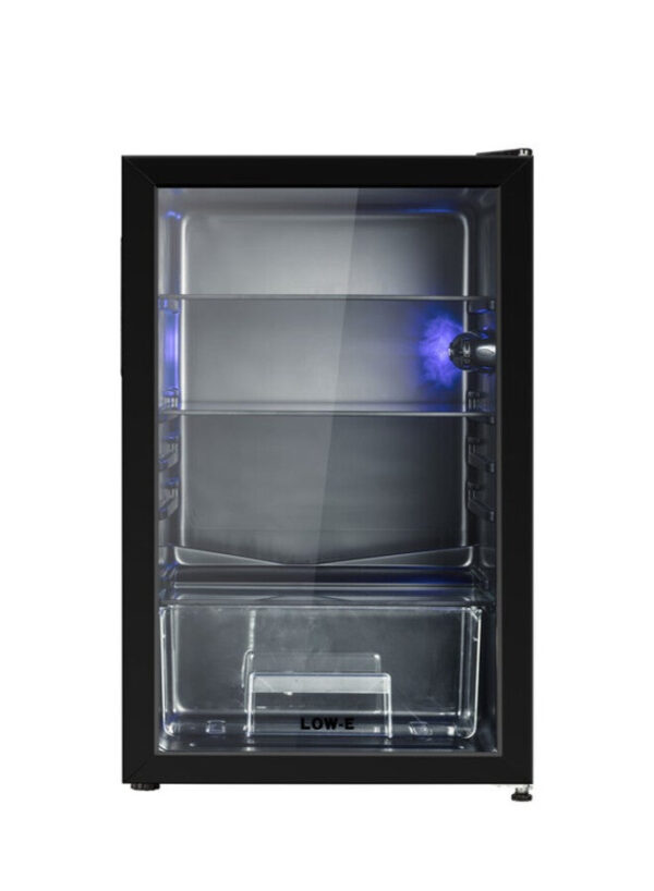 نيكاي ثلاجة عرض صغيرة باب زجاجي واحد سعة 91 ليتر - أسود - NSF100K
