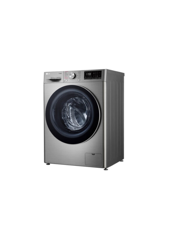 LG Combo Front Loading Washing Machine - Washer 10.5 kg - Dryer 7 kg - 1400 rpm - Wi-Fi - Silver - WSV1107XMT